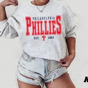 Philadelphia Phillie Crewneck Sweatshirt, Phillies Est 1883 Sweatshirt